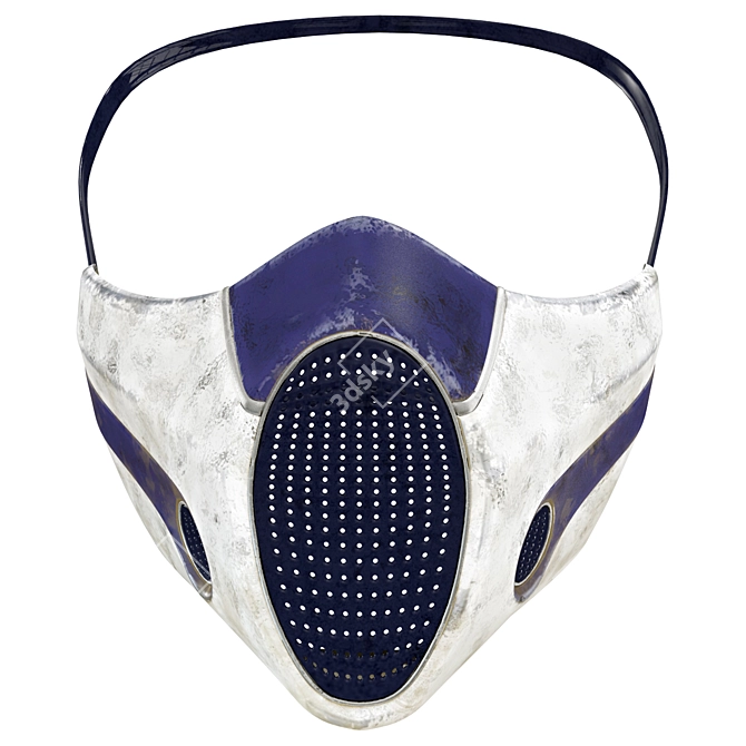 Futuristic Gas Mask Modelling 3D model image 3