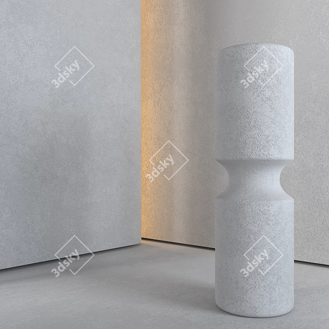 Seamless Stucco Texture 4K 3D model image 3