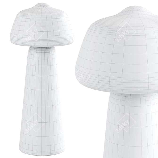 Sleek Trey Table Lamp 3D model image 3