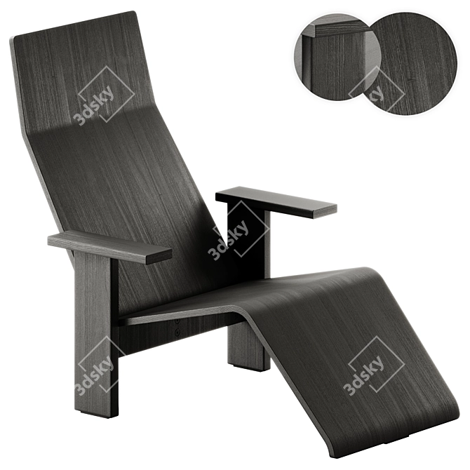  Mattiazzi Quindici Outdoor Lounge Chair 3D model image 1