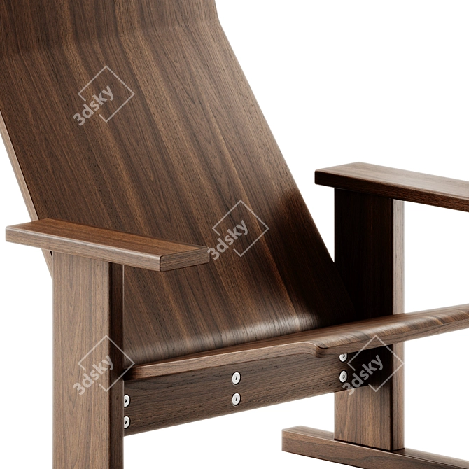 Modern Design Lounge Chair 3D 3D model image 3