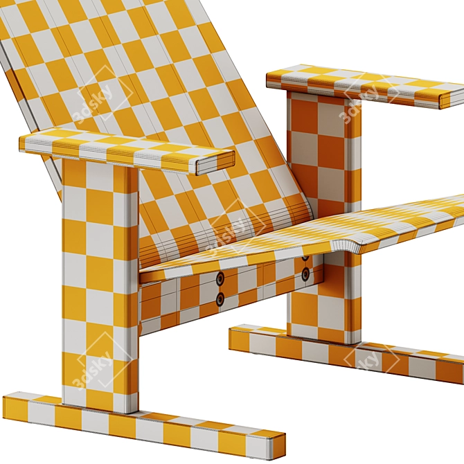 Modern Design Lounge Chair 3D 3D model image 6