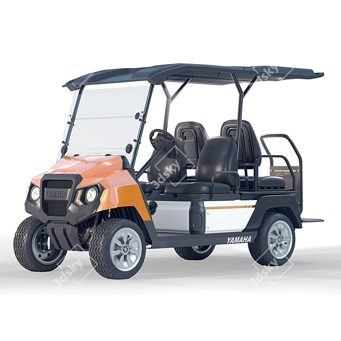 Yamaha UMAX 2X2 Golf Cart 3D model image 1