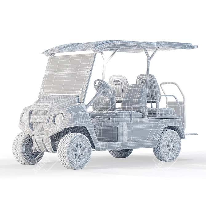 Yamaha UMAX 2X2 Golf Cart 3D model image 7