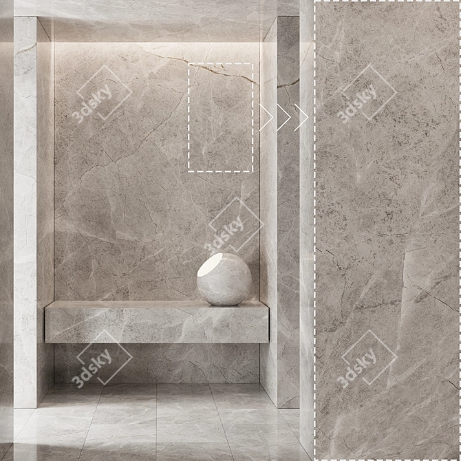 Marble Stone Textures Pack 3D model image 1