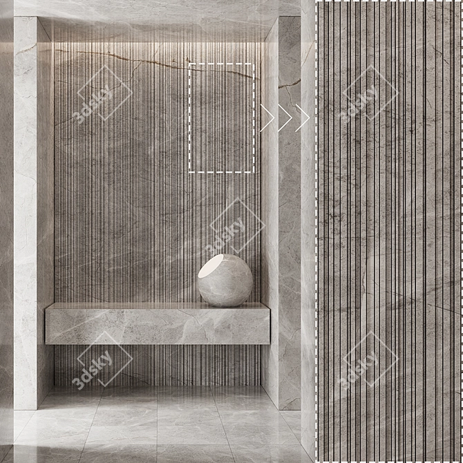 Marble Stone Textures Pack 3D model image 3