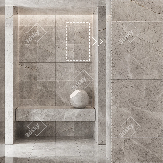 Marble Stone Textures Pack 3D model image 4