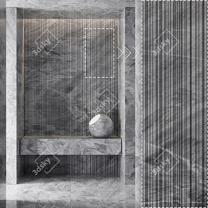 High Detail Marble Stone Texture 3D model image 3