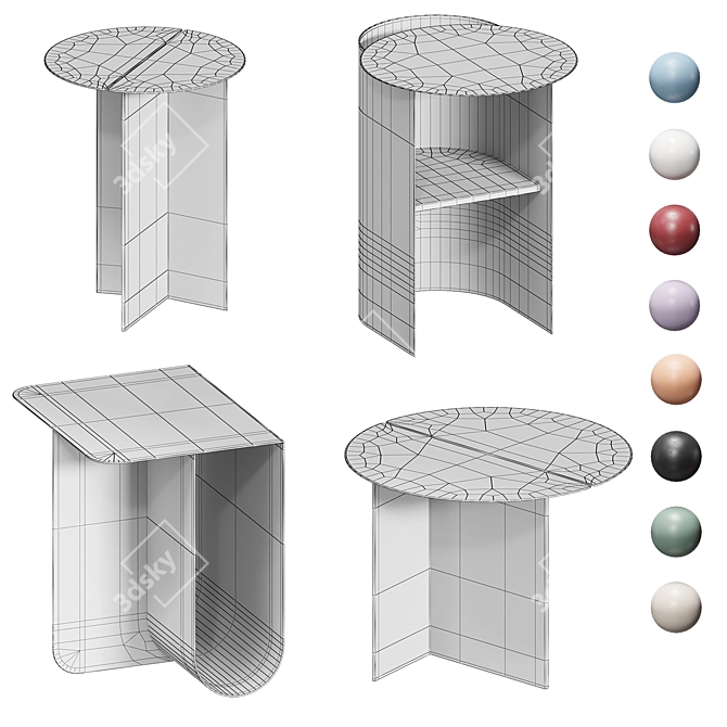 Stylish Journal Tables by Divan.ru 3D model image 5