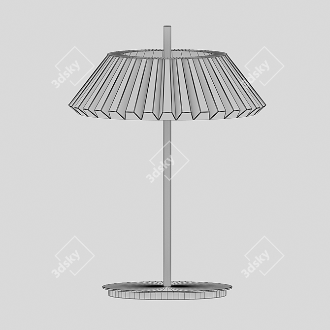 Ivina Grey Table Lamp 6W LED 3D model image 2