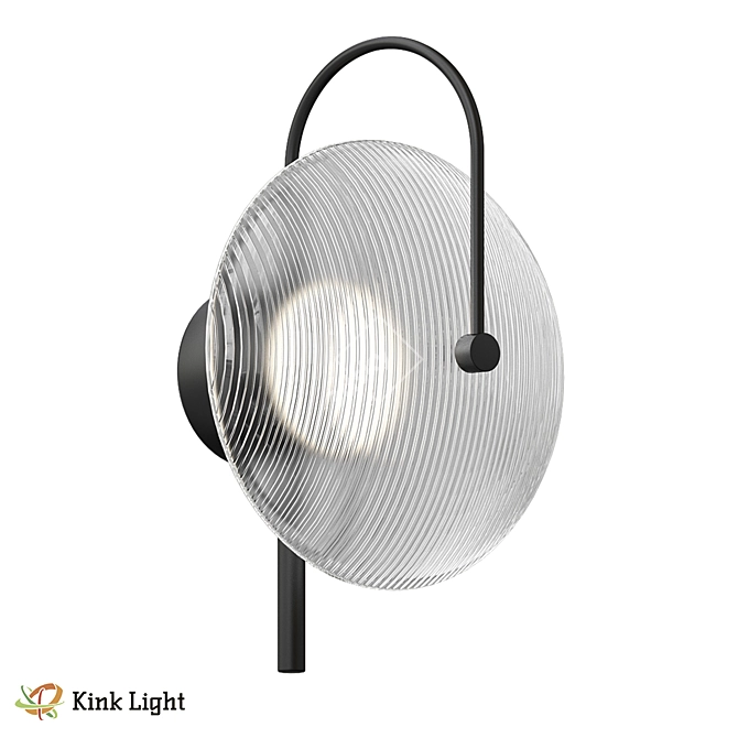 Melissa Black Wall Sconce, Loft Style 3D model image 1