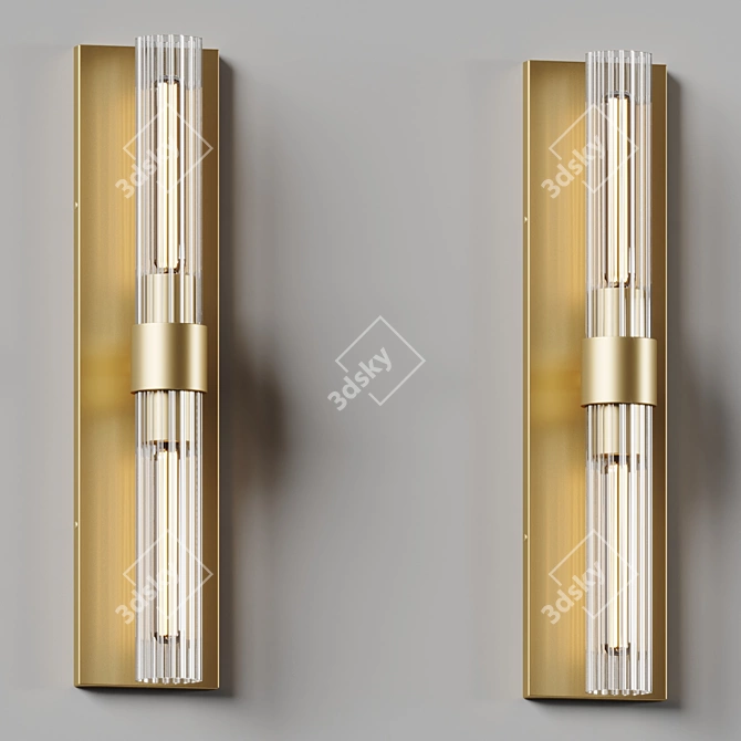 Elegant Sheridan Wall Sconce 3D model image 2