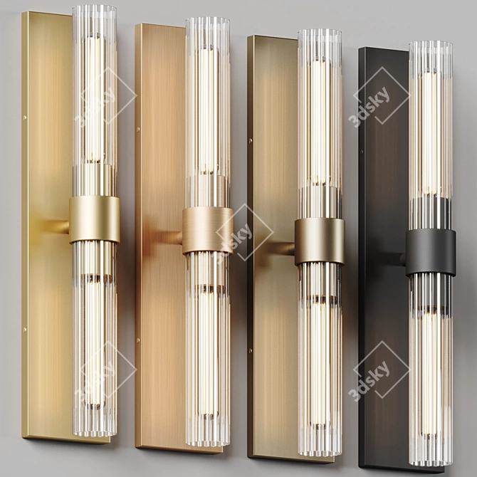 Elegant Sheridan Wall Sconce 3D model image 3