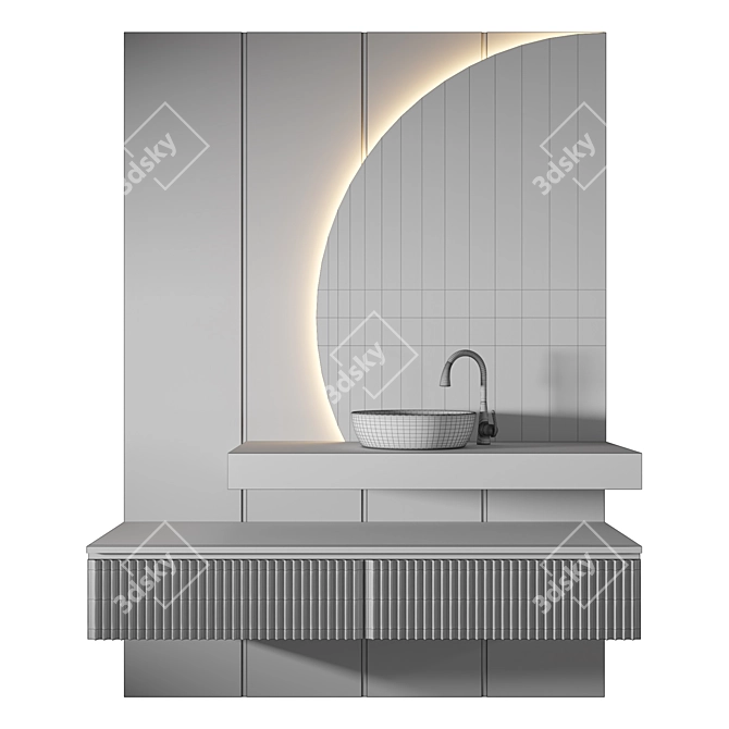 Luxury Bathroom 3D Model Kit 3D model image 2