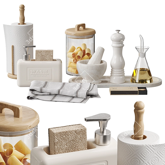 Kitchen Decor Set NG3, Zara Home 3D model image 3