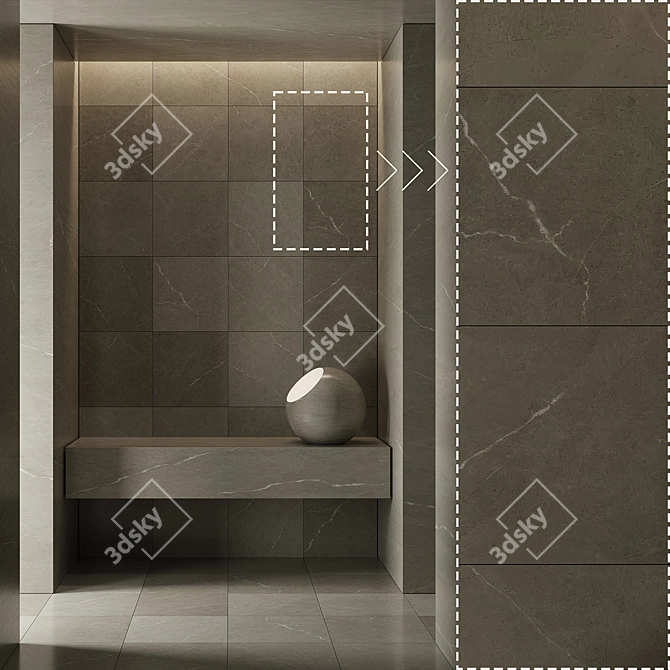 High Detail Marble Stone Texture 3D model image 4