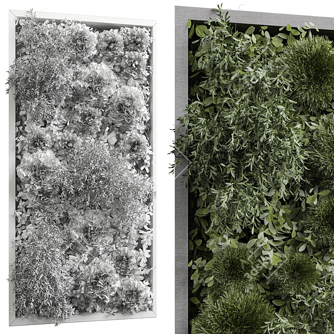  3D Vertical Wall Garden Model 3D model image 2