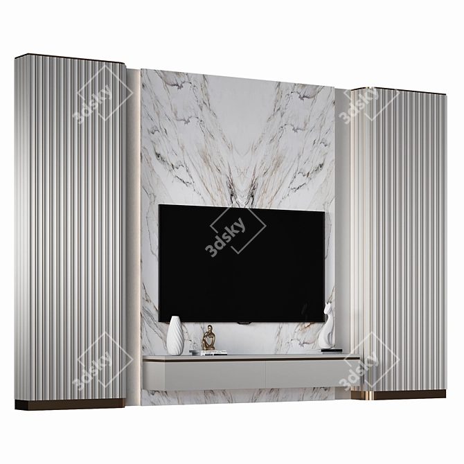 50-Inch TV Wall Mount 3D model image 3