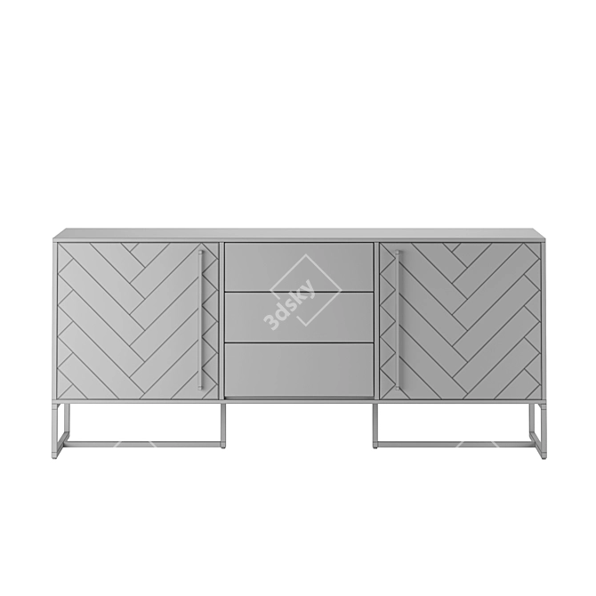  Bruno Artfabric Sideboard: Sleek Storage 3D model image 3