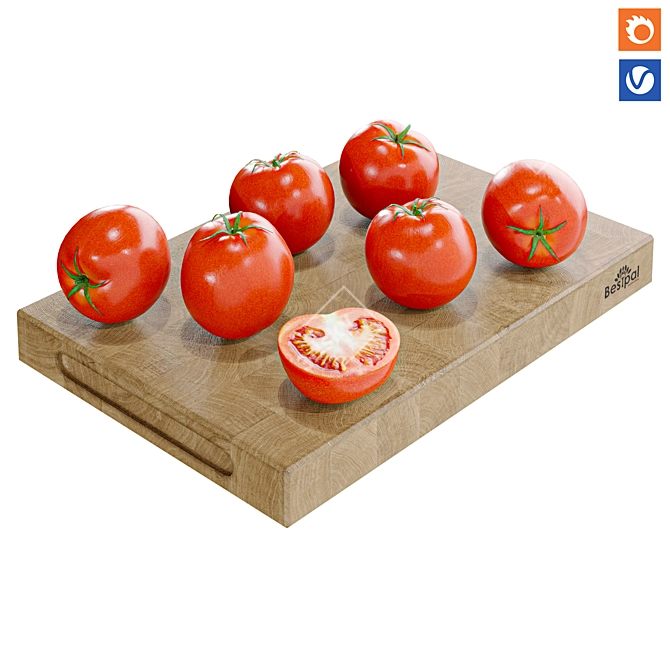 Expandable Tomato Model 3D model image 1