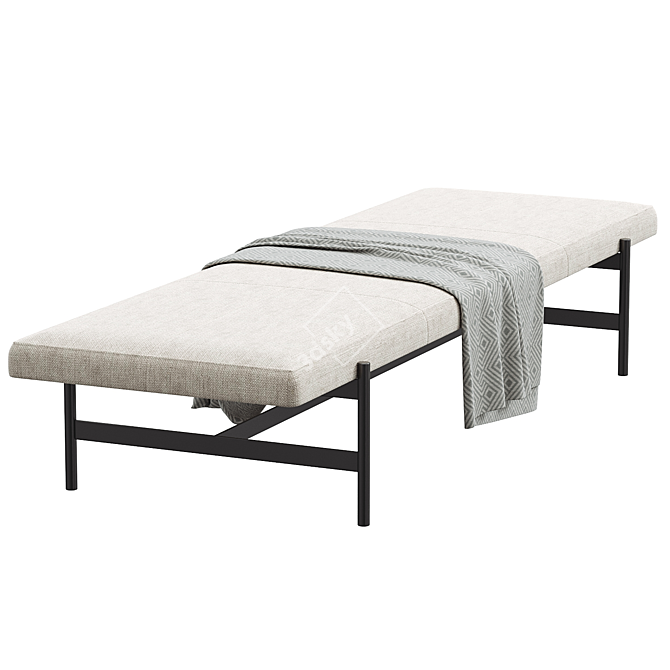 Stylish and Spacious Daybench Jumbo 3D model image 2