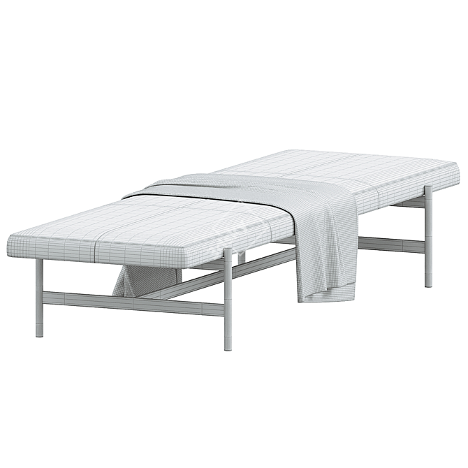 Stylish and Spacious Daybench Jumbo 3D model image 3