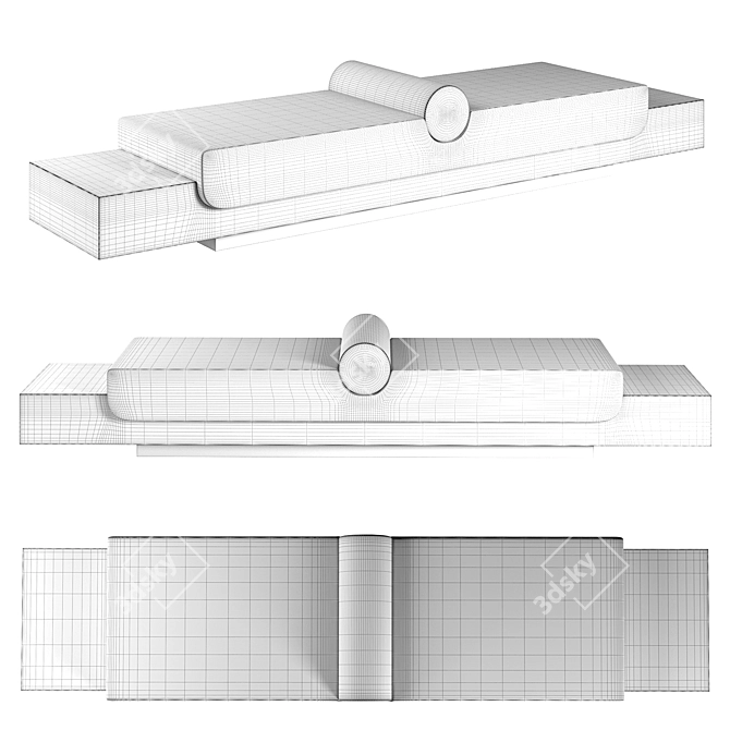 Sleek Automa Sofa Design 3D model image 2