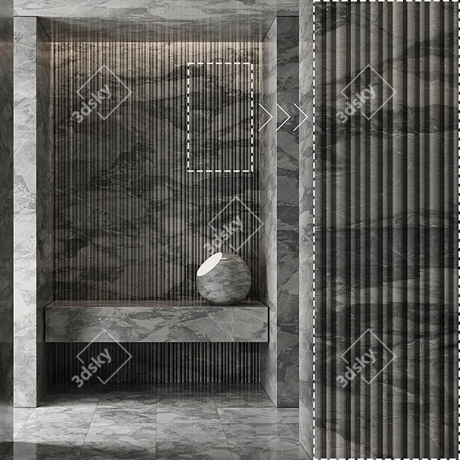 High Detail Marble Stone Textures 3D model image 2