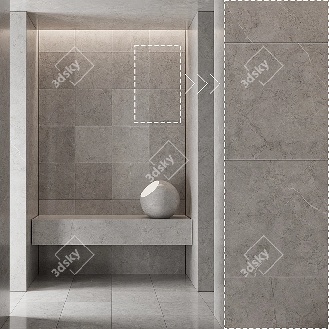 High Detail Marble Stone Texture 3D model image 4