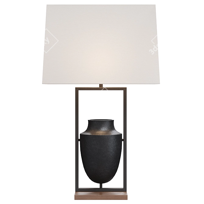 Arteriors Foundry Table Lamp 3D model image 1