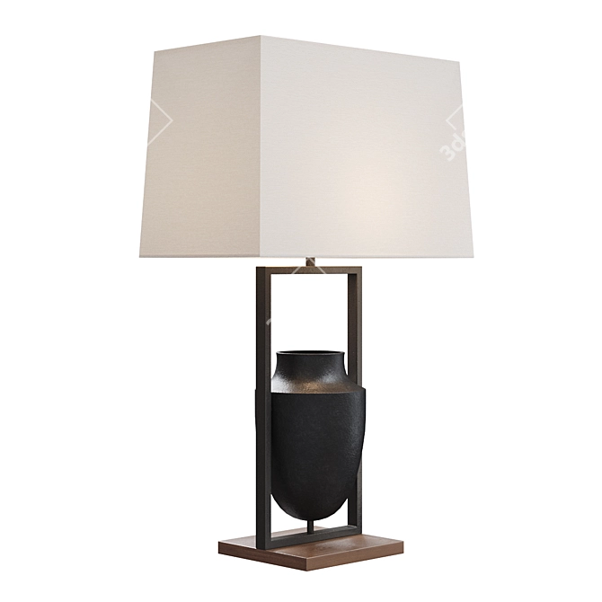 Arteriors Foundry Table Lamp 3D model image 2