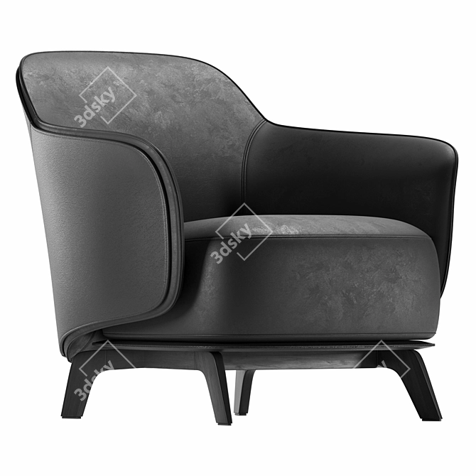 Modern Kaori Armchair by Poliform 3D model image 1