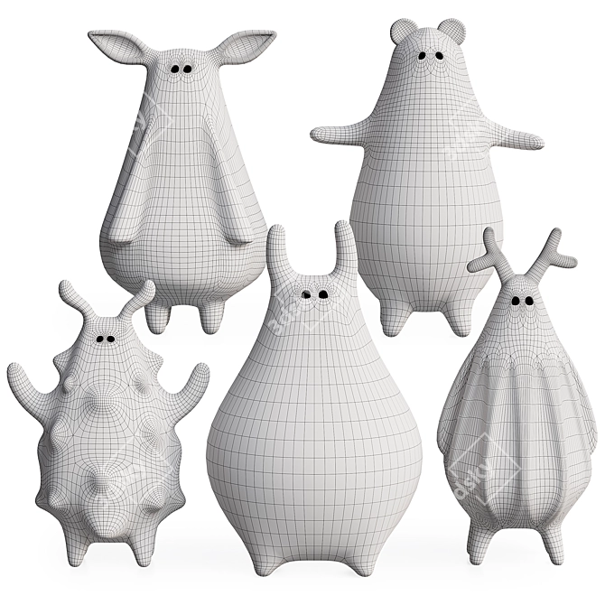 Ceramic Figurines 2017 Version 3D model image 9