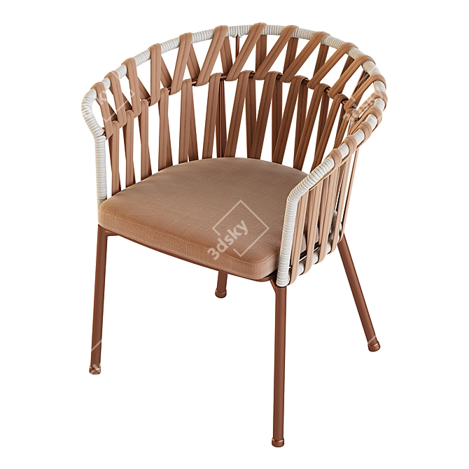 Varaschin EMMA CROSS Outdoor Chair 3D model image 7