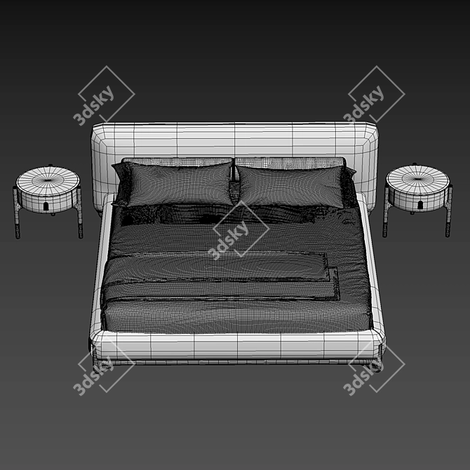 Elvemobilya Bed by Gogolov Art 3D model image 5