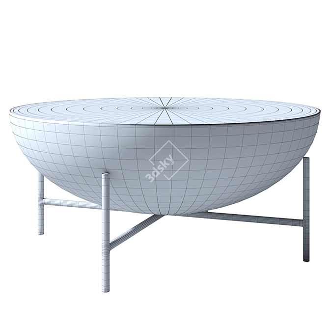 Boho Chic Drum Table 3D model image 2