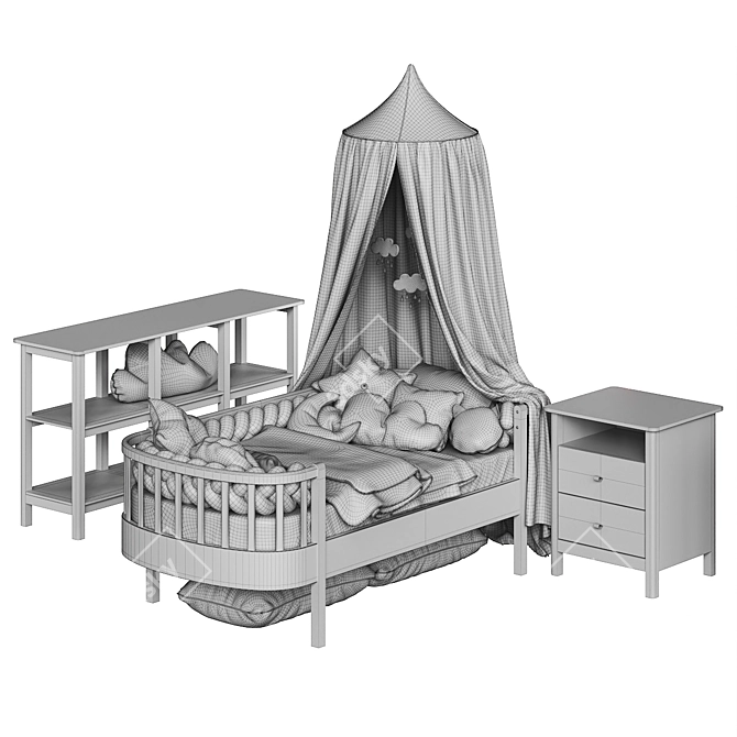 Ellipse Classic Children's Furniture 3D model image 3