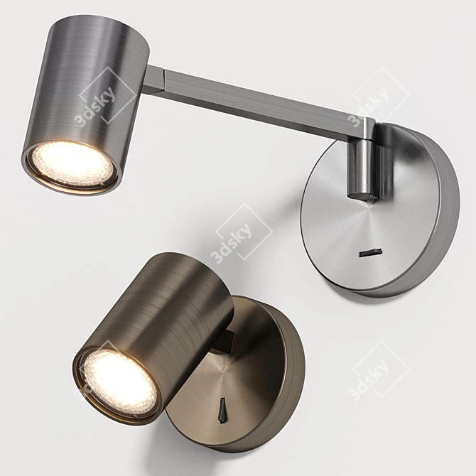 Ascoli Swing Wall Lamp Set 3D model image 2