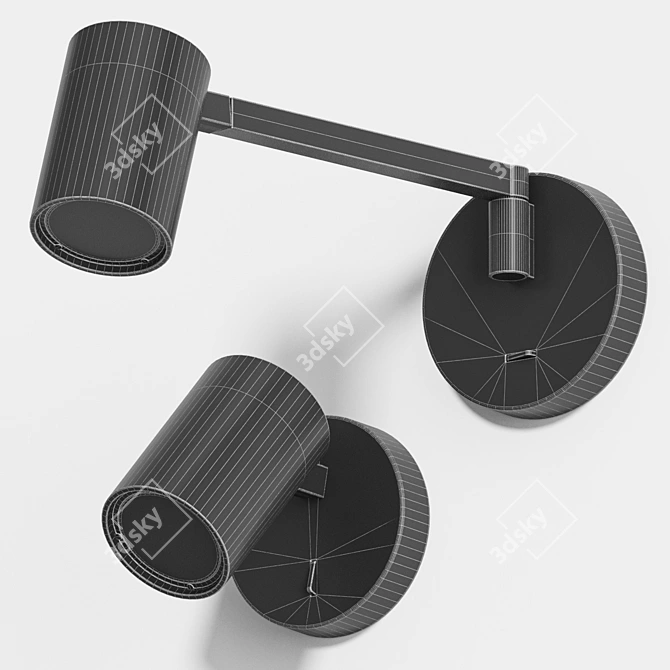 Ascoli Swing Wall Lamp Set 3D model image 3