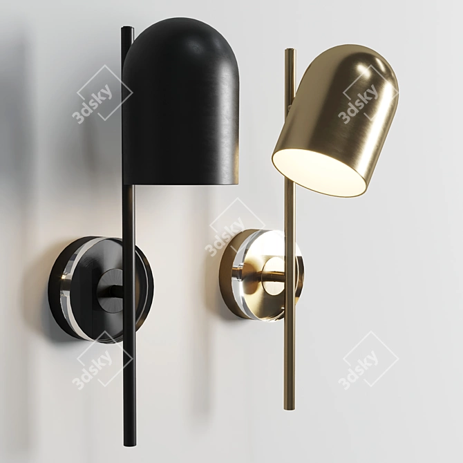 Elegant Lum Luceo Wall Light 3D model image 1