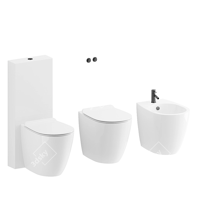 Luxury Bathroom Set: Simas Vignoni + CEA 3D model image 5