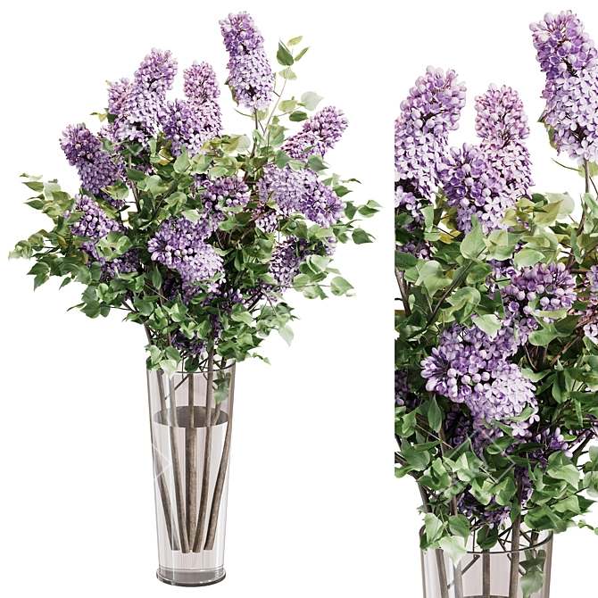 Lilac Blossom Bouquet 3D model image 9