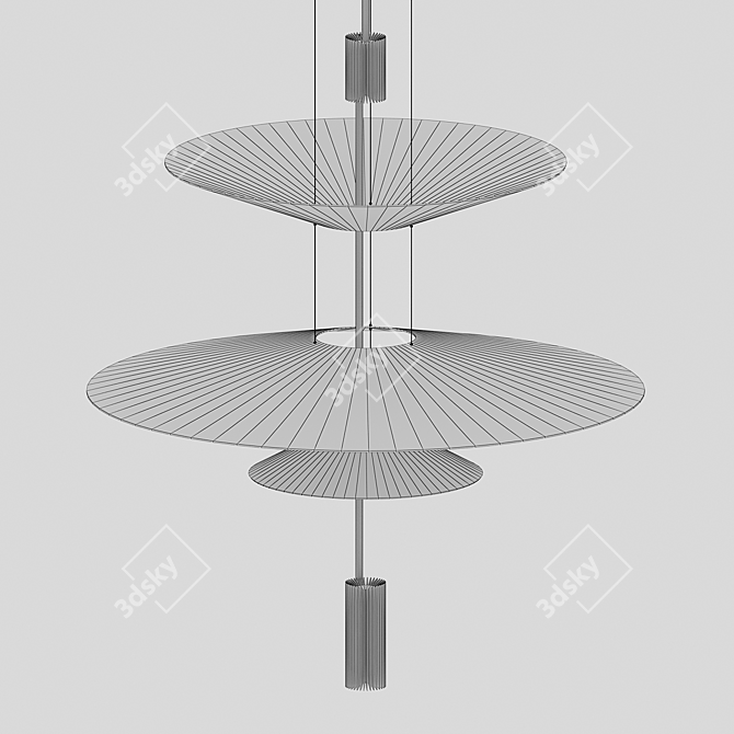 Подвес Гида черный LED 3*3W 3D model image 2