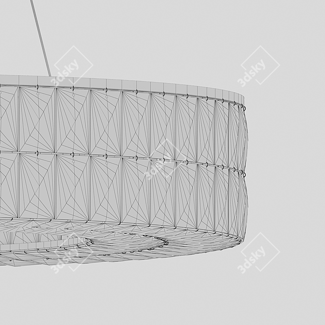 Golden Myrtle Pendant Light Fixture 3D model image 2