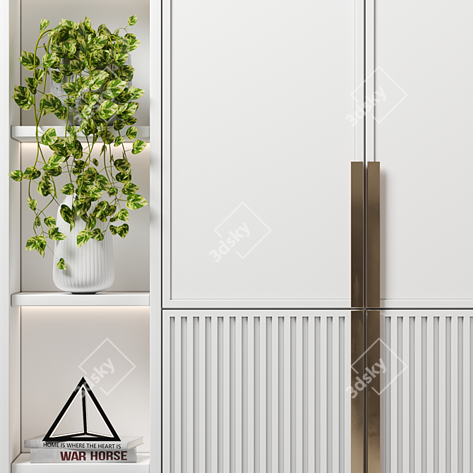  Versatile Modular Wardrobe 3D model image 3