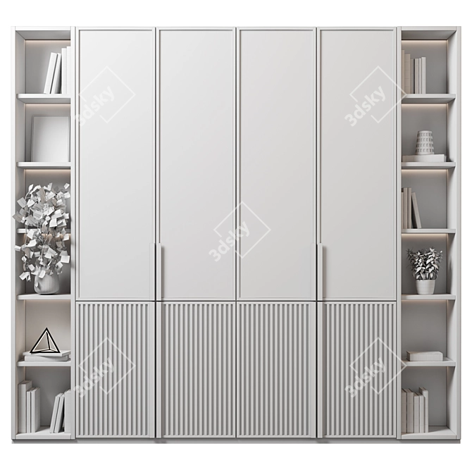  Versatile Modular Wardrobe 3D model image 4