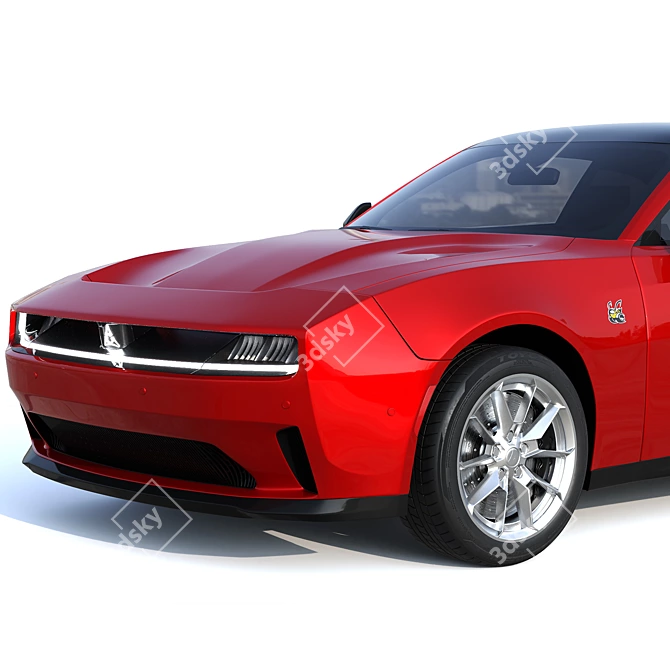 2024 Dodge Charger Daytona: Electric Power 3D model image 5