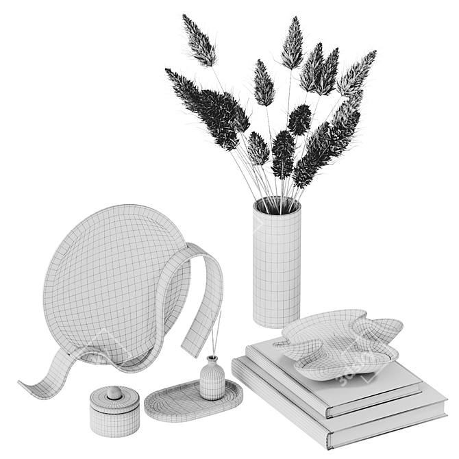 Dressing Table Decor Set 3D model image 9