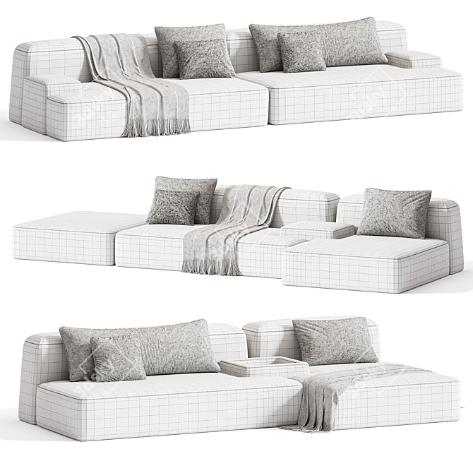 Modular Sofa Thassos 2015 3D model image 6