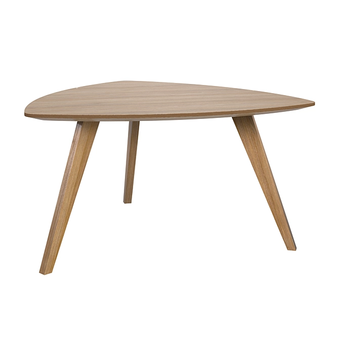 Scandi Style Oak Magazine Table 3D model image 2